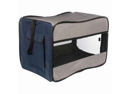 Фото 2 -  переноски, сумки, рюкзаки Trixie (Тріксі) Twister Сумка транспортна складна для тварин, синій