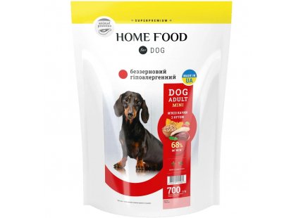 Фото - сухий корм Home Food (Хоум Фуд) Dog Adult Mini Duck Meat with Chickpeas гіпоалергенний беззерновий корм для собак дрібних порід КАЧКА та НУТ