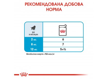 Фото 3 -  вологий корм (консерви) Royal Canin MEDIUM PUPPY вологий корм для цуценят середніх порід від 2 до 12 місяців