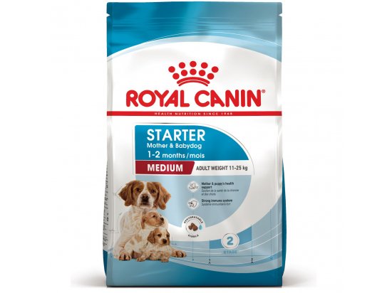 Фото - сухий корм Royal Canin MEDIUM STARTER MOTHER & BABYDOG корм для вагітних та годуючих сук та цуценят середніх порід