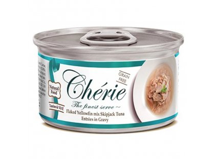 Фото - Cherie Signature Gravy Tuna влажный корм для кошек, кусочки в соусе, ТУНЕЦ влажный корм (консервы) Cherie Signature Gravy Tuna влажный корм для кошек, кусочки в соусе, ТУНЕЦ