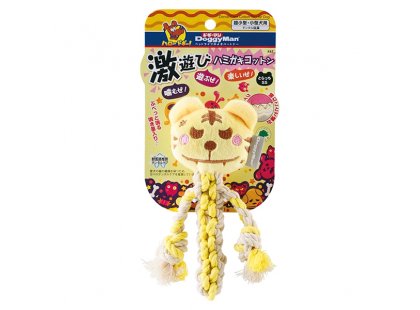 Фото - DoggyMan Cotton Tiger жевательная игрушка с пищалкой для собак ТИГР С КАНАТОМ игрушки DoggyMan Cotton Tiger жевательная игрушка с пищалкой для собак ТИГР С КАНАТОМ