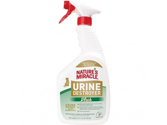 Фото - удаление запахов, пятен и шерсти Natures Miracle (Нейчерлз Миракл) URINE DESTROYER (ОТ ЗАПАХА И ПЯТЕН МОЧИ) жидкость для устранения запахов кошек и меток