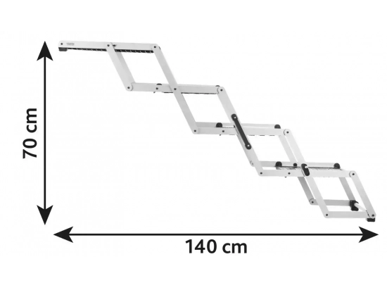 Фото 4 -  аксесуари в авто Trixie 4-STEP FOLDING STEPS сходи для тварин (4 ступені) (39378)