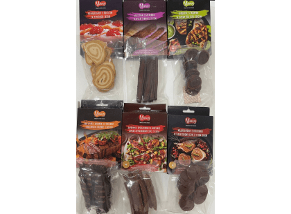 Фото 3 -  лакомства Mavsy Refined Jerky Lamb Basturma & Purple Sweet Potato лакомство для собак от 3 месяцев БАСТУРМА С БАРАНИНОЙ и ФИОЛЕТОВЫМ БАТАТОМ