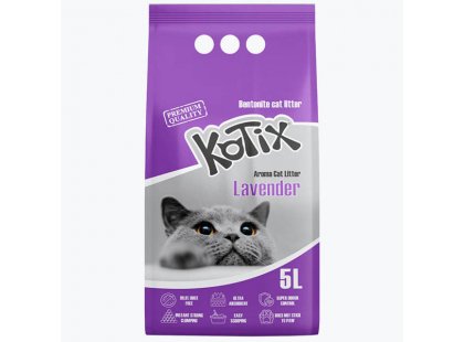 Фото - Kotix Lavender  бентонітовий наповнювач для котячого туалету ЛАВАНДА, фіолетові гранули наповнювачі Kotix Lavender  бентонітовий наповнювач для котячого туалету ЛАВАНДА, фіолетові гранули