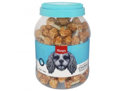 Фото - Wanpy Chicken Jerky & Rice Dumbells ласощі для собак ГАНТЕЛЬ З КУРКОЮ ТА РИСОМ ласощі Wanpy Chicken Jerky & Rice Dumbells ласощі для собак ГАНТЕЛЬ З КУРКОЮ ТА РИСОМ