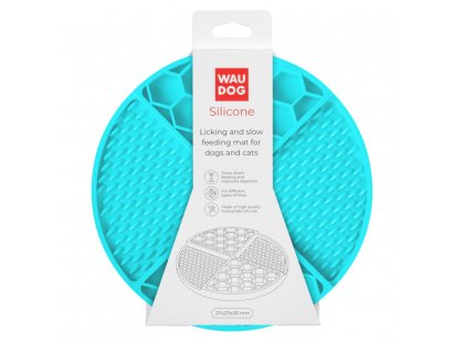 Фото - миски, поилки, фонтаны Collar WAUDOG Silicone коврик для лизания и медленного кормления, голубой