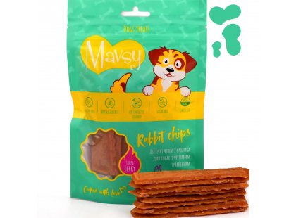 Фото - Mavsy Dried Rabbit Chip лакомство для собак с чувствительным пищеварением КРОЛИК лакомства Mavsy Dried Rabbit Chip лакомство для собак с чувствительным пищеварением КРОЛИК