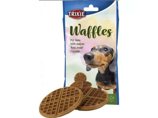 Фото - ласощі Trixie WAFFLES вафлі для собак з куркою