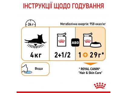 Фото 8 -  влажный корм (консервы) Royal Canin HAIR & SKIN Care in GRAVY корм для кошек