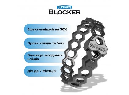 Фото 5 -  от блох и клещей Superium Блокер противопаразитарный ошейник для кошек и собак