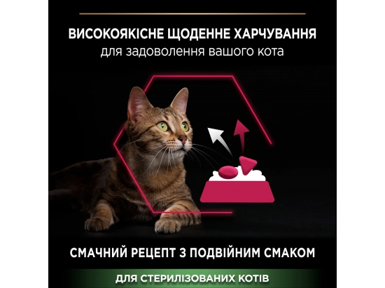 Фото - сухой корм Purina Pro Plan (Пурина Про План) Adult Sterilised Savoury Duo Duck & Liver сухой корм для стерилизованных кошек УТКА И ПЕЧЕНЬ