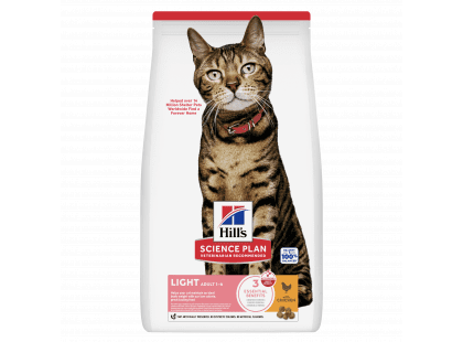 Фото - Hill's Science Plan Adult Light корм для кошек с курицей сухой корм Hill's Science Plan Adult Light корм для кошек с курицей