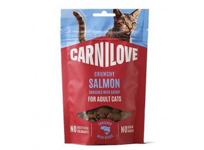 Фото - Carnilove Crunchy Snack Salmon with Catnip ласощі для котів ЛОСОСЬ І КОТЯЧА М'ЯТА ласощі Carnilove Crunchy Snack Salmon with Catnip ласощі для котів ЛОСОСЬ І КОТЯЧА М'ЯТА