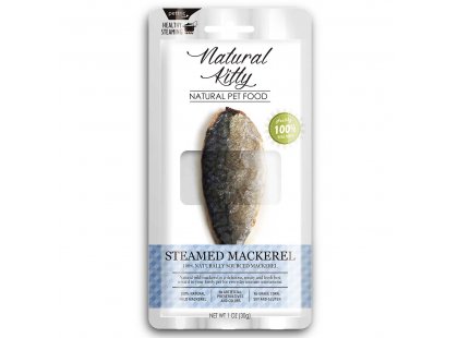 Фото - Natural Kitty Steamed Mackerel ласощі для котів і собак ШМАТКИ СКУМБРІЇ НА ПАРУ ласощі Natural Kitty Steamed Mackerel ласощі для котів і собак ШМАТКИ СКУМБРІЇ НА ПАРУ