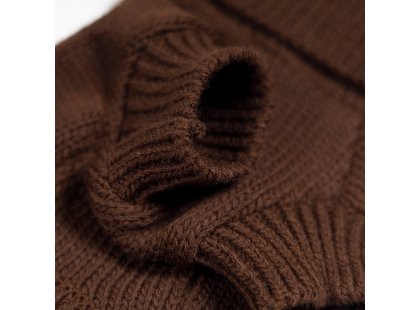 Фото 4 -  одежда Pet Fashion Sam свитер для собак, шоколадный