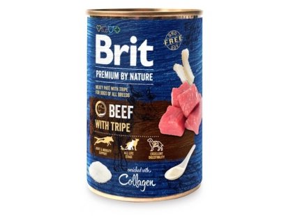 Фото - влажный корм (консервы) Brit Premium Dog Beef with Tripe консервы для собак ГОВЯДИНА и РУБЕЦ