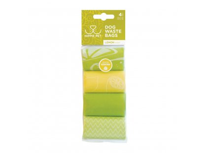 Фото - Hippie Pet Waste Bags Lemon пакеты для фекалий АРОМАТ ЛИМОНА пакеты для фекалий и аксессуары Hippie Pet Waste Bags Lemon пакеты для фекалий АРОМАТ ЛИМОНА