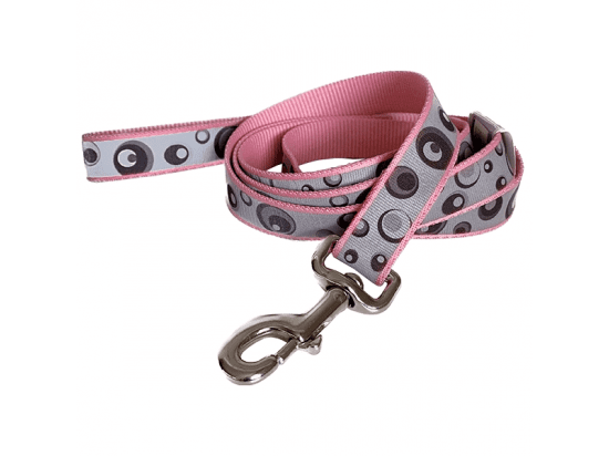 Фото - амуніція Coastal (Костал) Lazer Brite Reflective Leash світловідбиваючий повідець для собак, РОЖЕВІ КУЛЬКИ