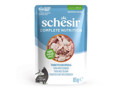 Фото - Schesir (Шезир) консервы для кошек Тунец с окунем влажный корм (консервы) Schesir (Шезир) консервы для кошек Тунец с окунем