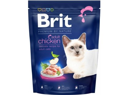 Фото - сухой корм Brit Premium Cat Adult Chicken сухой корм для кошек КУРИЦА