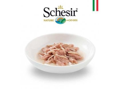 Фото 5 -  влажный корм (консервы) Schesir консервы для кошек ТУНЕЦ С АНЧОУСАМИ в желе