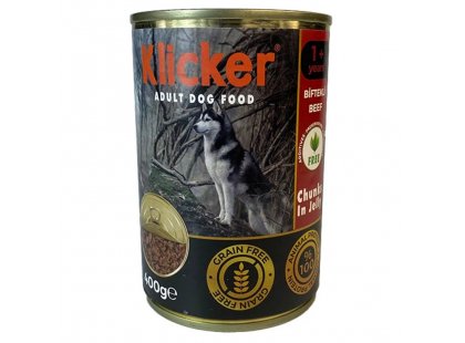 Фото - Klicker Dog Beef Jelly влажный корм для собак, кусочки в желе ГОВЯДИНА влажный корм (консервы) Klicker Dog Beef Jelly влажный корм для собак, кусочки в желе ГОВЯДИНА