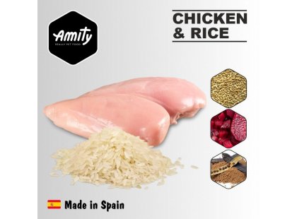 Фото 5 -  сухой корм Amity CHICKEN & RICE корм для взрослых собак КУРИЦА И РИС