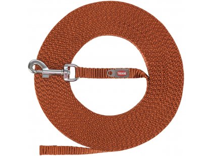 Фото - Trixie Tracking Lead прорезиненый поводок для собак, рыжий амуниция Trixie Tracking Lead прорезиненый поводок для собак, рыжий
