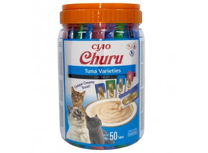 Фото 2 -  ласощі Inaba Cat Churu Tuna ласощі для котів, вершковий мус, 4 СМАКИ З ТУНЦЕМ