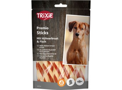 Фото - Trixie Fish Chicken Stick жевательные палочки с курицей и рыбой - лакомство для собак лакомства Trixie Fish Chicken Stick жевательные палочки с курицей и рыбой - лакомство для собак