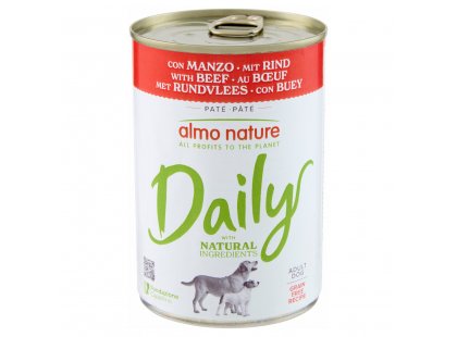 Фото - Almo Nature Daily ADULT BEEF консервы для собак ГОВЯДИНА влажный корм (консервы) Almo Nature Daily ADULT BEEF консервы для собак ГОВЯДИНА