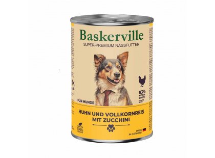 Фото - Baskerville (Баскервиль) ПETУХ с рисом и цукини - консервы для собак влажный корм (консервы) Baskerville (Баскервиль) ПETУХ с рисом и цукини - консервы для собак