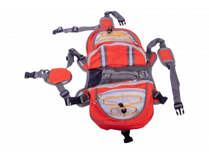 Фото 2 -  амуниция Voyager Pet Lovoyager Dog Bagpack сумка-седло для собак, красный