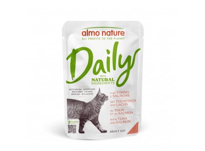 Фото - Almo Nature Daily TUNA & SALMON консервы для кошек ТУНЕЦ И ЛОСОСЬ влажный корм (консервы) Almo Nature Daily TUNA & SALMON консервы для кошек ТУНЕЦ И ЛОСОСЬ