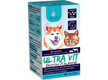 Фото - Modes Ultra Vit Biotin + Taurine вітамінно-мінеральний комплекс для котів і собак вітаміни та мінерали Modes Ultra Vit Biotin + Taurine вітамінно-мінеральний комплекс для котів і собак