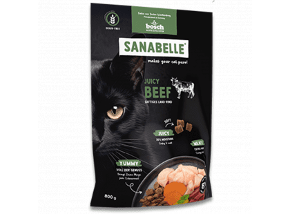 Фото - Bosch Sanabelle Juicy Beef беззерновой мягкий корм для кошек ГОВЯДИНА сухой корм Bosch Sanabelle Juicy Beef беззерновой мягкий корм для кошек ГОВЯДИНА