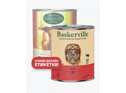 Фото 2 -  влажный корм (консервы) Baskerville (Баскервиль) ГОВЯДИНА - консервы для собак