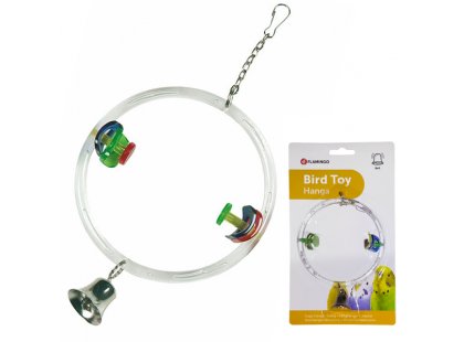 Фото - Flamingo (Фламинго) CAGE HANGER SWING Игрушка для птиц круглые качели с колокольчиком игрушки Flamingo (Фламинго) CAGE HANGER SWING Игрушка для птиц круглые качели с колокольчиком