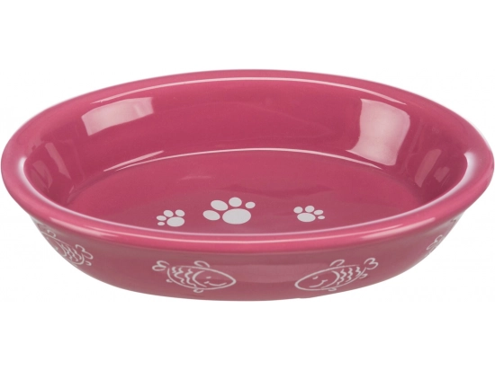 Фото - миски, поилки, фонтаны Trixie Cat Ceramic Bowl - Миска керамическая овальная (24495)