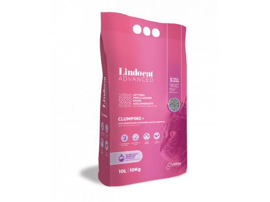 Фото - наповнювачі Lindocat ADVANCED CLUMPING+ BABY POWDER бентонітовий наповнювач для котів АРОМАТ ДИТЯЧОЇ ПУДРИ