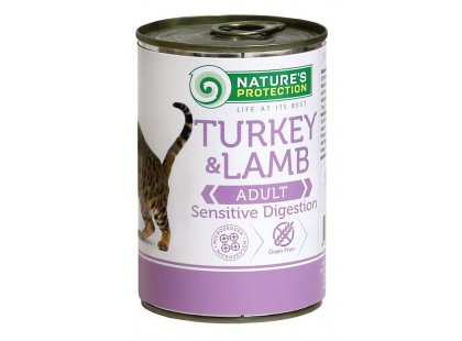 Фото - Natures Protection (Нейчез Протекшин) SENSITIVE DIGESTION TURKEY & LAMB (ЧУВСТВИТЕЛЬНОЕ ПИЩЕВАРЕНИЕ ИНДЕЙКА И ЯГНЕНОК) консервы для кошек влажный корм (консервы) Natures Protection (Нейчез Протекшин) SENSITIVE DIGESTION TURKEY & LAMB (ЧУВСТВИТЕЛЬНОЕ ПИЩЕВАРЕНИЕ ИНДЕЙКА И ЯГНЕНОК) консервы для кошек