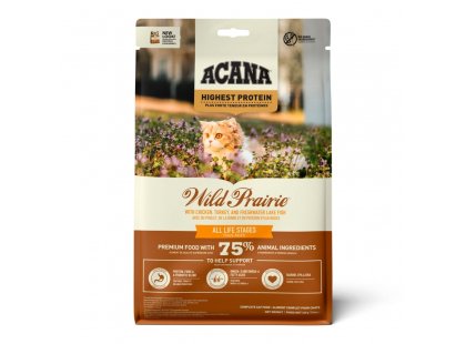 Фото 3 -  сухой корм Acana Wild Prairie Cat корм для котят и кошек, КУРИЦА, ИНДЕЙКА и РЫБА