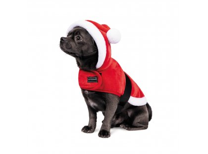 Фото 3 -  одежда Pet Fashion Santa рождественская попона для собак, красный