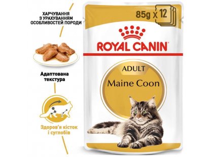 Фото - влажный корм (консервы) Royal Canin MAINE COON ADULT влажный корм для кошек породы мей-кун