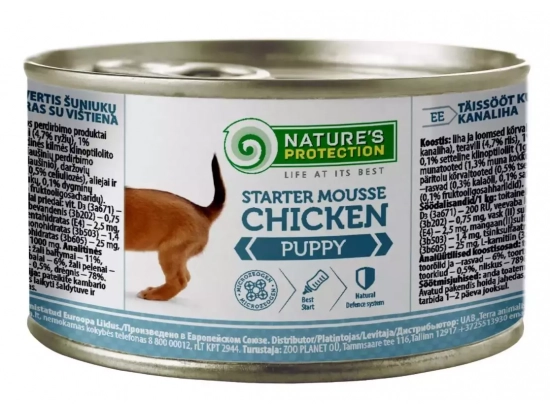 Фото - Natures Protection (Нейчез Протекшін) PUPPY STARTER MOUSSE CHICKEN (КУРКА) мус для цуценят вологий корм (консерви) Natures Protection (Нейчез Протекшін) PUPPY STARTER MOUSSE CHICKEN (КУРКА) мус для цуценят