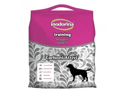 Фото 2 -  пелюшки Inodorina Training Carboni Attivi одноразові пелюшки для собак з активованим вугіллям