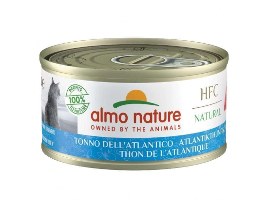 Фото - влажный корм (консервы) Almo Nature HFC Natural ATLANTIC TUNA консервы для кошек АТЛАНТИЧЕСКИЙ ТУНЕЦ