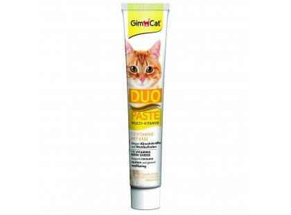 Фото 2 -  витамины и минералы Gimcat (Джимкет) MULTI-VITAMIN DUO PASTE (12 ВИТАМИНОВ И СЫР ПАСТА) лакомство  для кошек